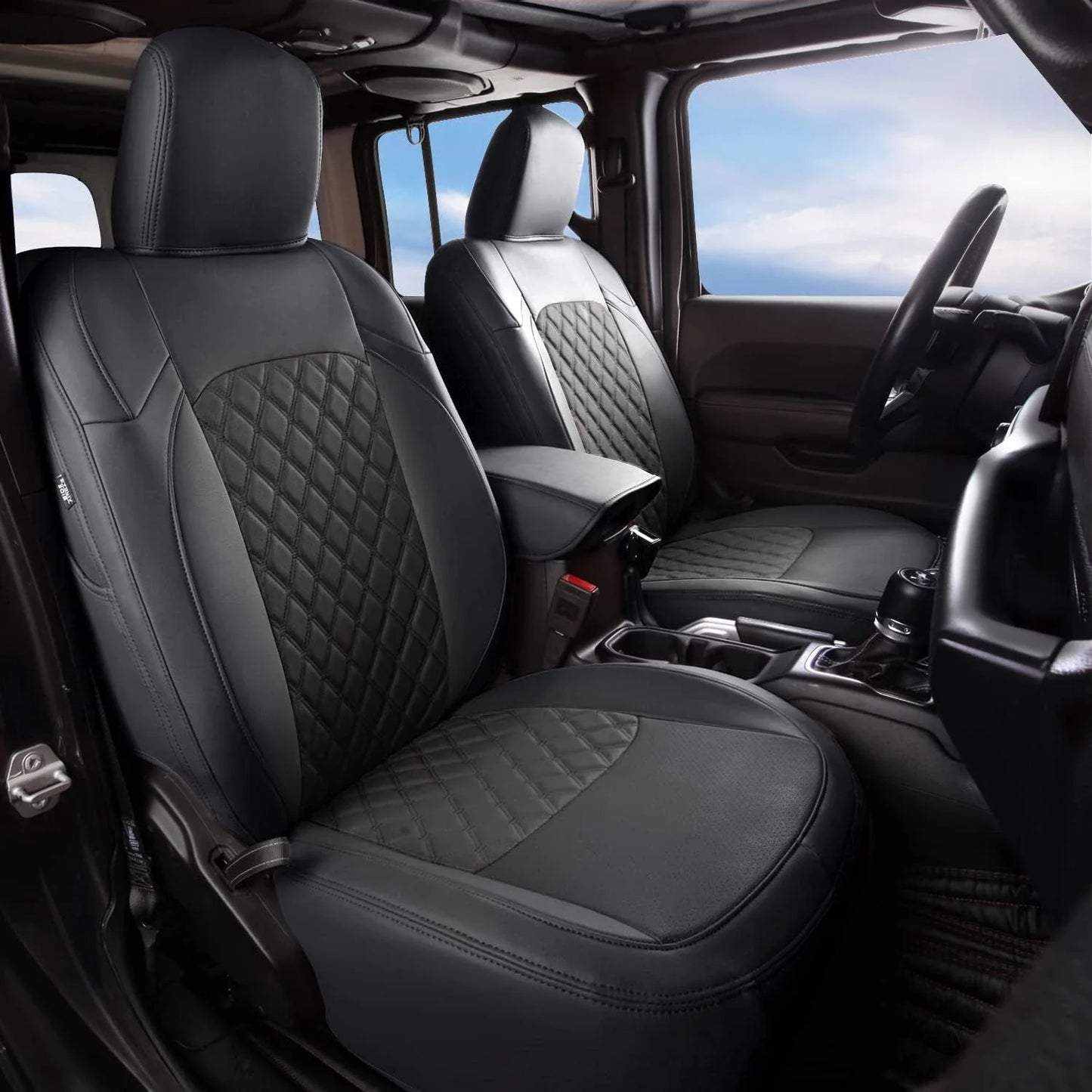 Leather Seat Covers for Jeep Wrangler (2018–2024)
