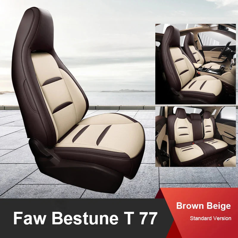 Leather Seat Covers for FAW Bestune T77 Pro (2019–2023)