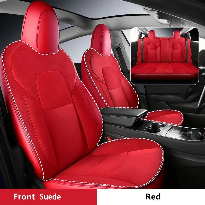 Suede Seat Covers for Tesla Model 3