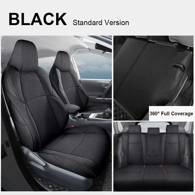 Flax Linen Breathable Seat Covers for Toyota bZ4X