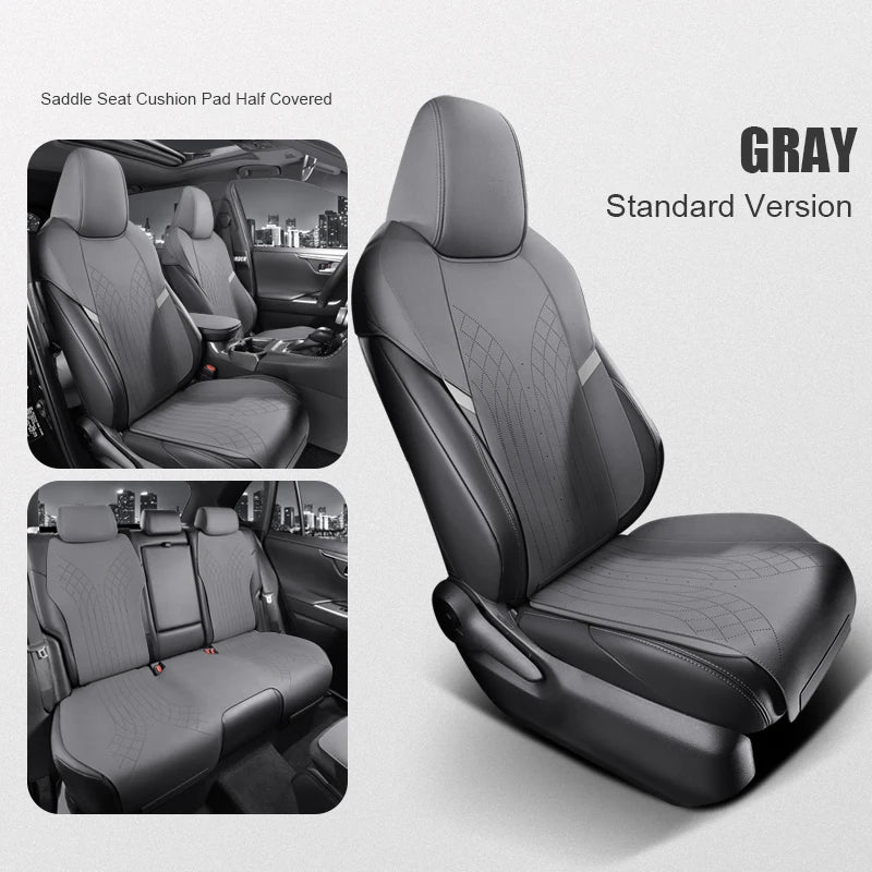 Half-Cover Suede Car Seat Cushion Pads for Toyota RAV4