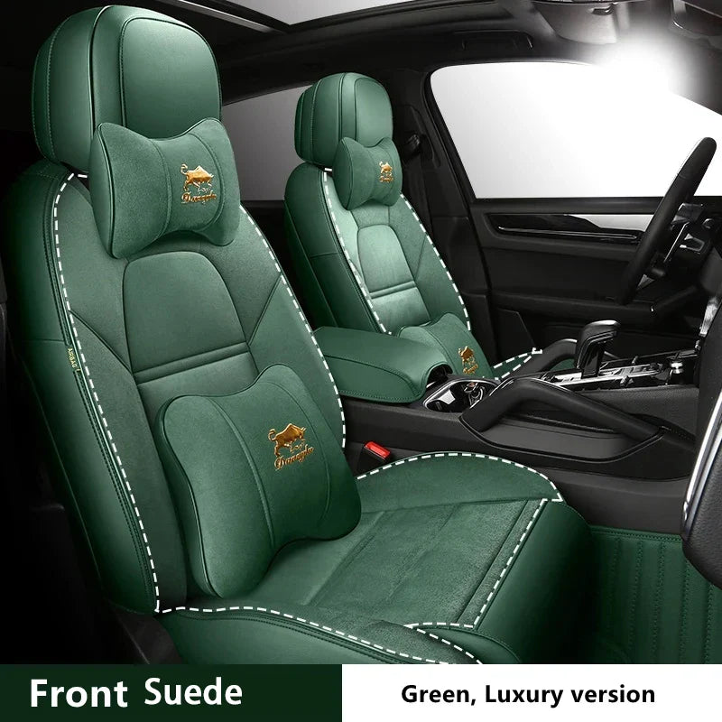 Suede Leather Seat Covers for Audi Q7 (7‑Seater)