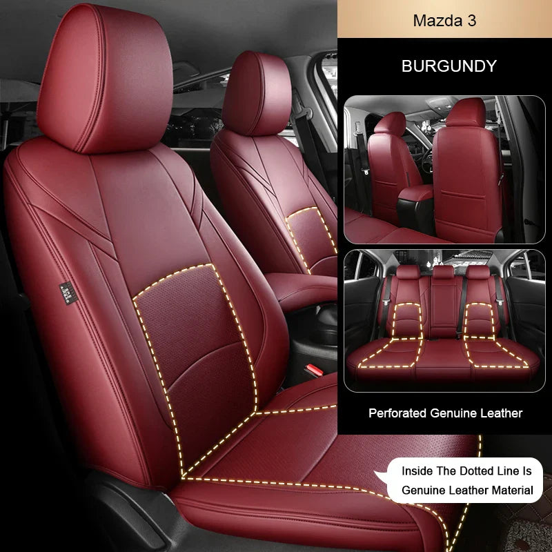 Leather Seat Covers for Mazda 3