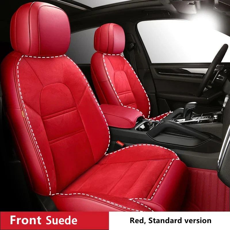 Suede Leather Seat Covers for Audi Q7 (7‑Seater)