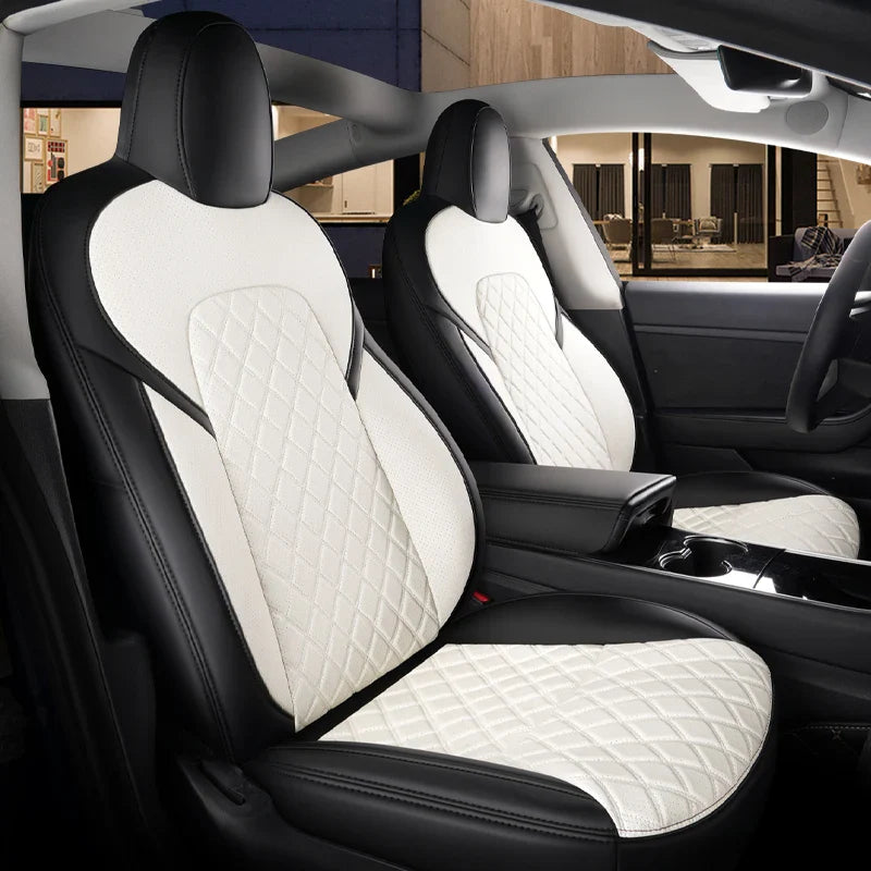 Leather Seat Covers for Tesla Model Y