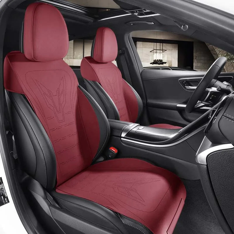 Half‑Cover Suede Car Seat Cushion Pads for Mercedes‑Benz GLC
