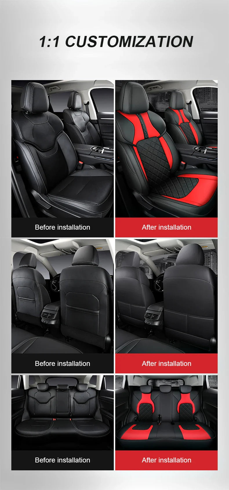 Leather Seat Covers for Haval Jolion 5-Seater