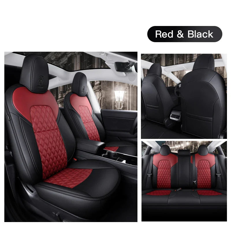 Leather Seat Covers for Tesla Model Y