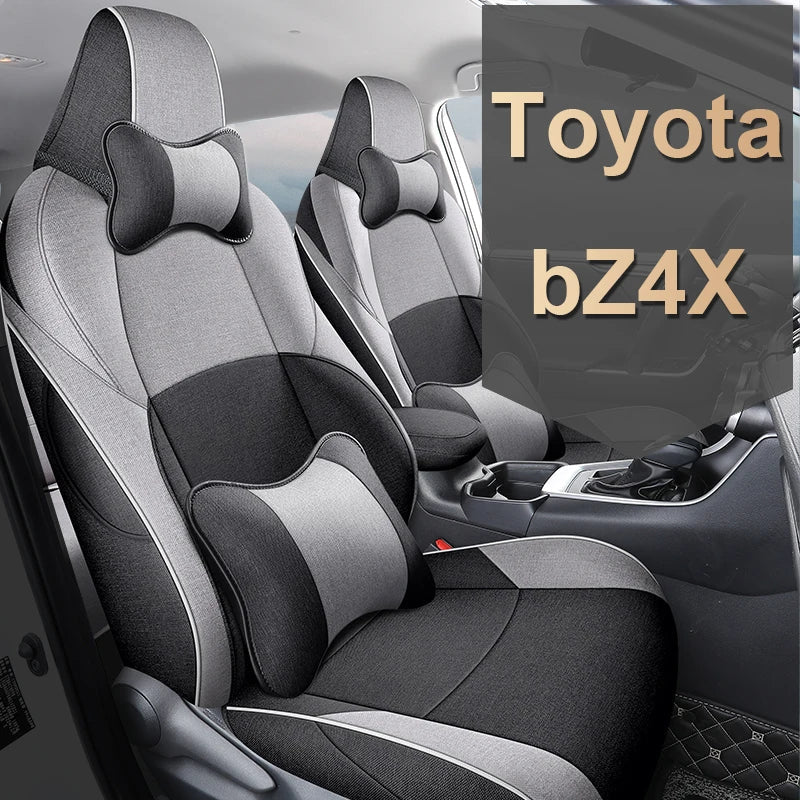 Flax Linen Breathable Seat Covers for Toyota bZ4X