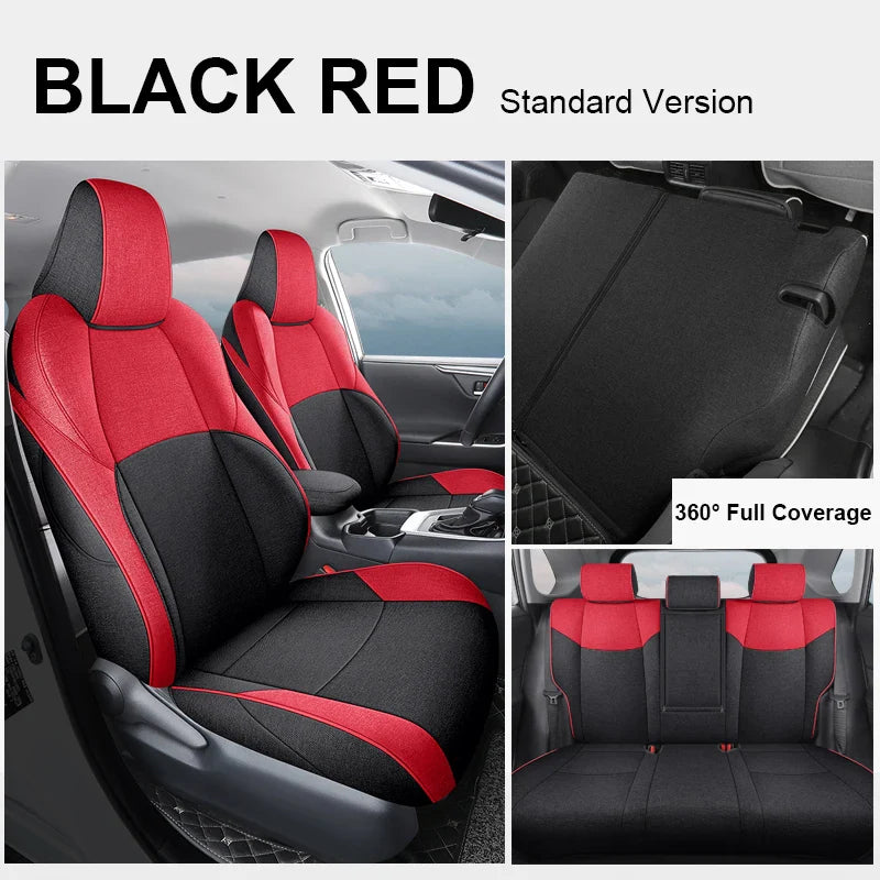Flax Linen Breathable Seat Covers for Toyota bZ4X