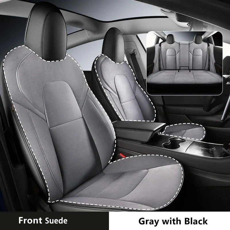 Suede Seat Covers for Tesla Model Y