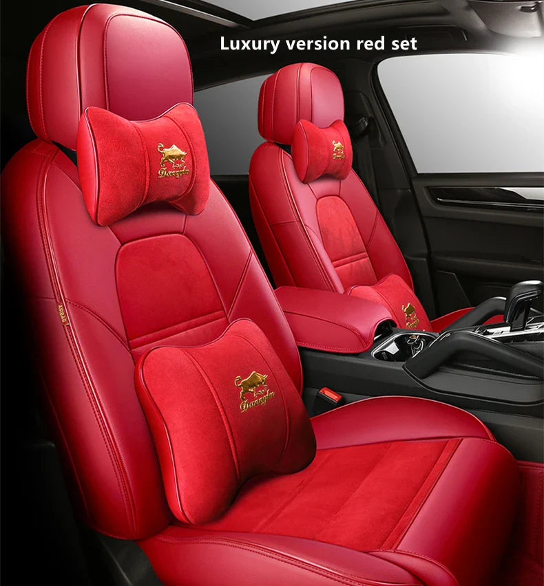 Suede Leather Seat Covers for Audi Q7 (7‑Seater)