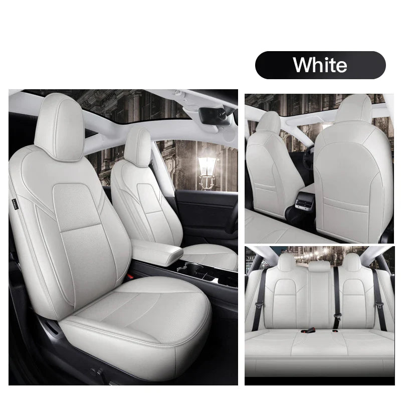 Leather Seat Covers for Tesla Model Y