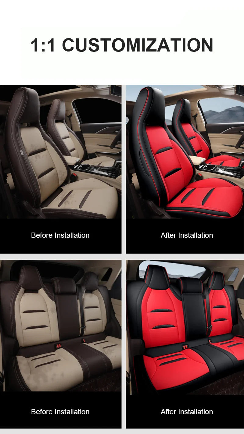 Leather Seat Covers for FAW Bestune T77 Pro (2019–2023)