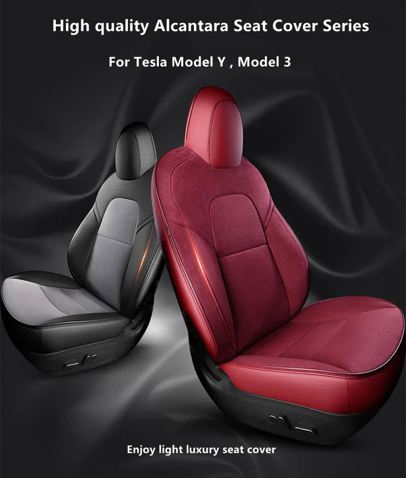 Suede Seat Covers for Tesla Model 3