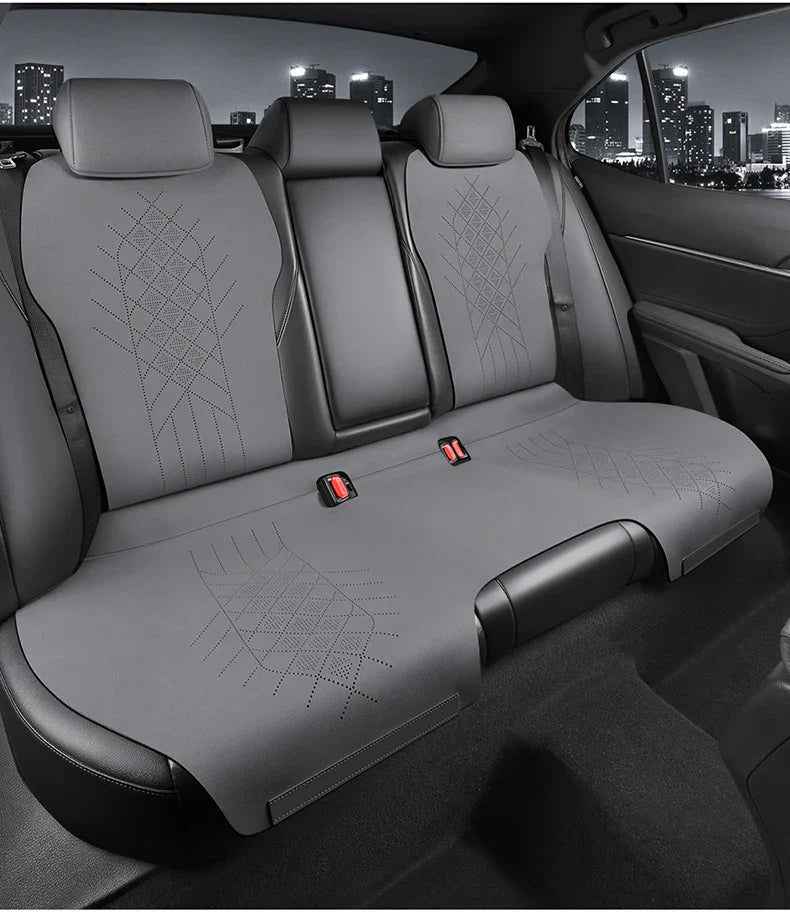 Half-Cover Alcantara Suede Car Seat Cushion Pads for Toyota Highlander
