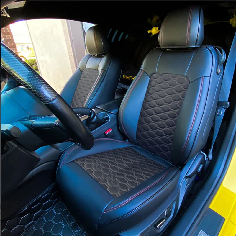 Leather Seat Covers for Ford Mustang Convertible
