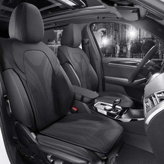 Half-Cover Suede Seat Cushion Pads for BMW 5 Series