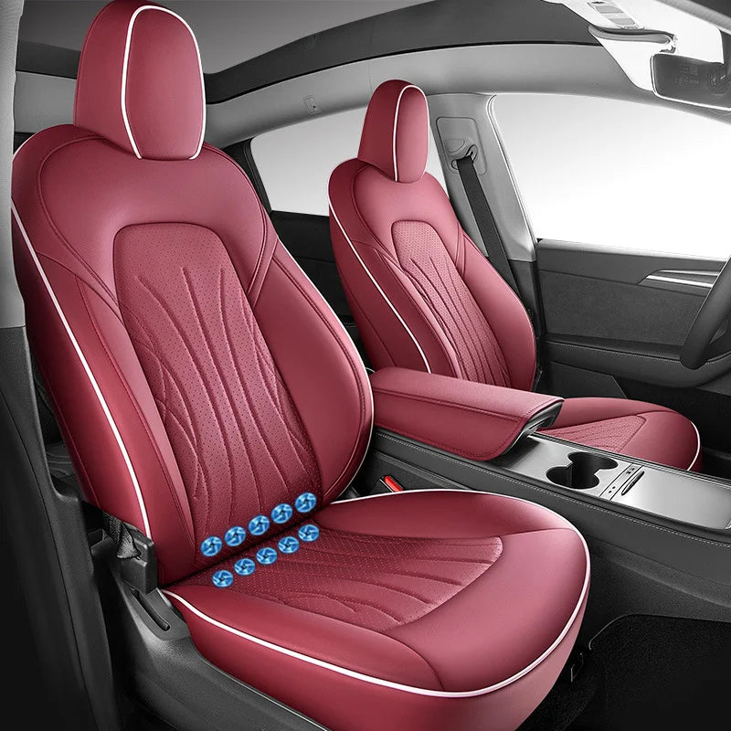 Ventilated Cooling Seat Cushion with 10 Fans for Tesla Model Y - Full Surround