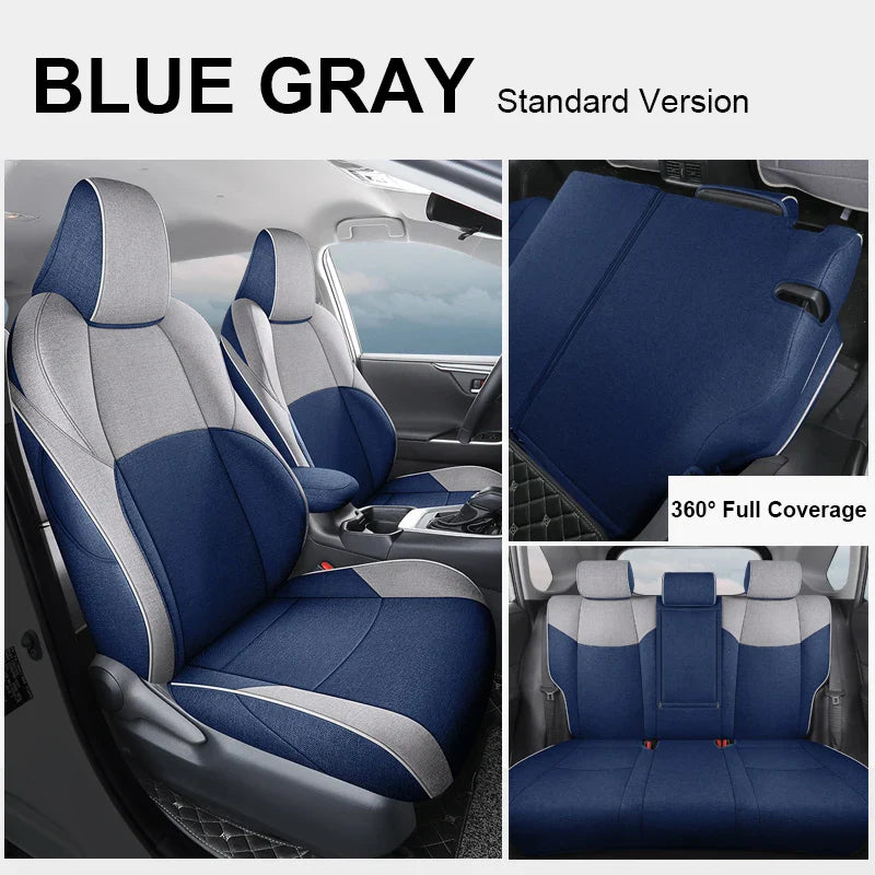 Flax Linen Breathable Seat Covers for Toyota bZ4X