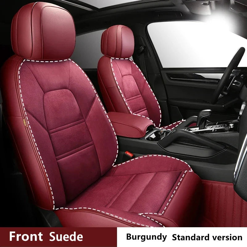 Suede Leather Seat Covers for Audi Q7 (7‑Seater)
