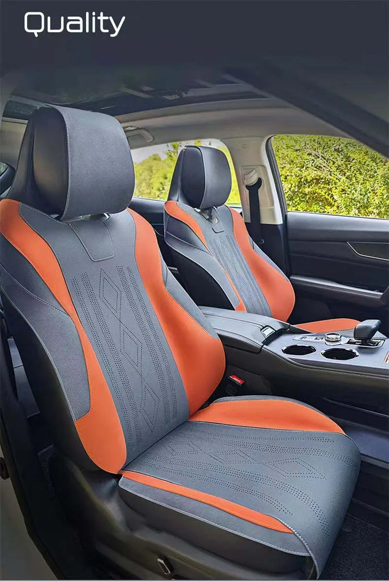 Half-Cover Suede Saddle Seat Cushion Pads for Changan UNI-K (2020-2023)
