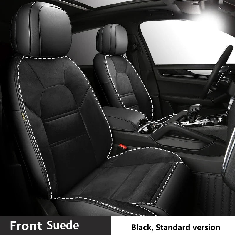Suede Leather Seat Covers for Audi Q7 (7‑Seater)