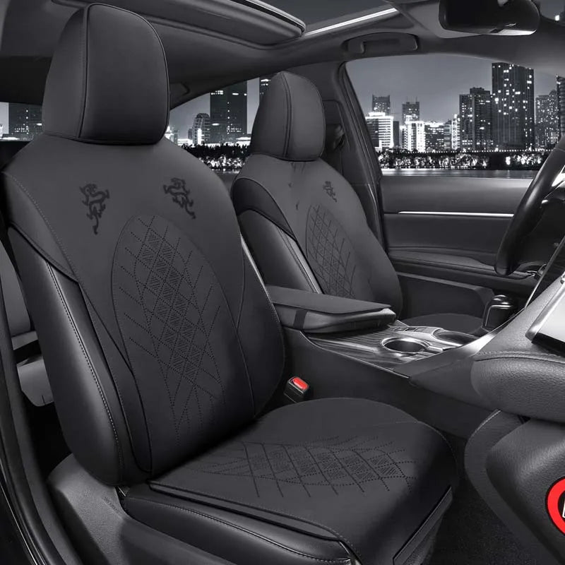 Half-Cover Alcantara Suede Car Seat Cushion Pads for Toyota Highlander
