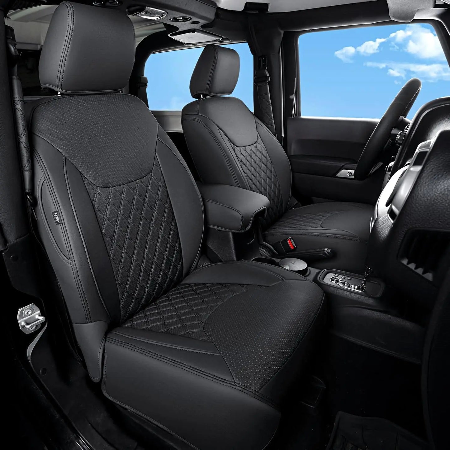 Leather Seat Covers for Jeep Wrangler (2007–2017)