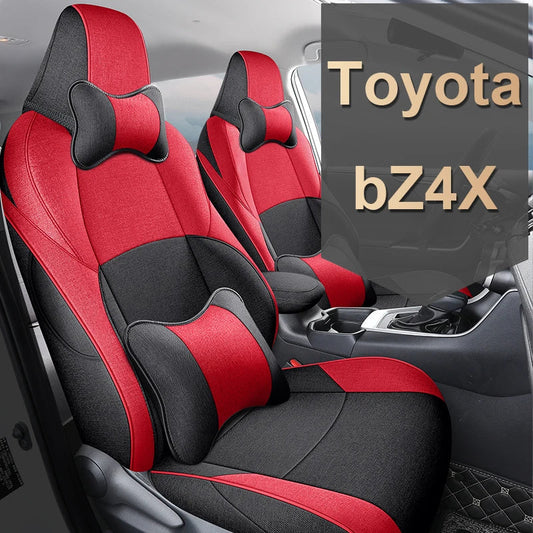 Flax Linen Breathable Seat Covers for Toyota bZ4X