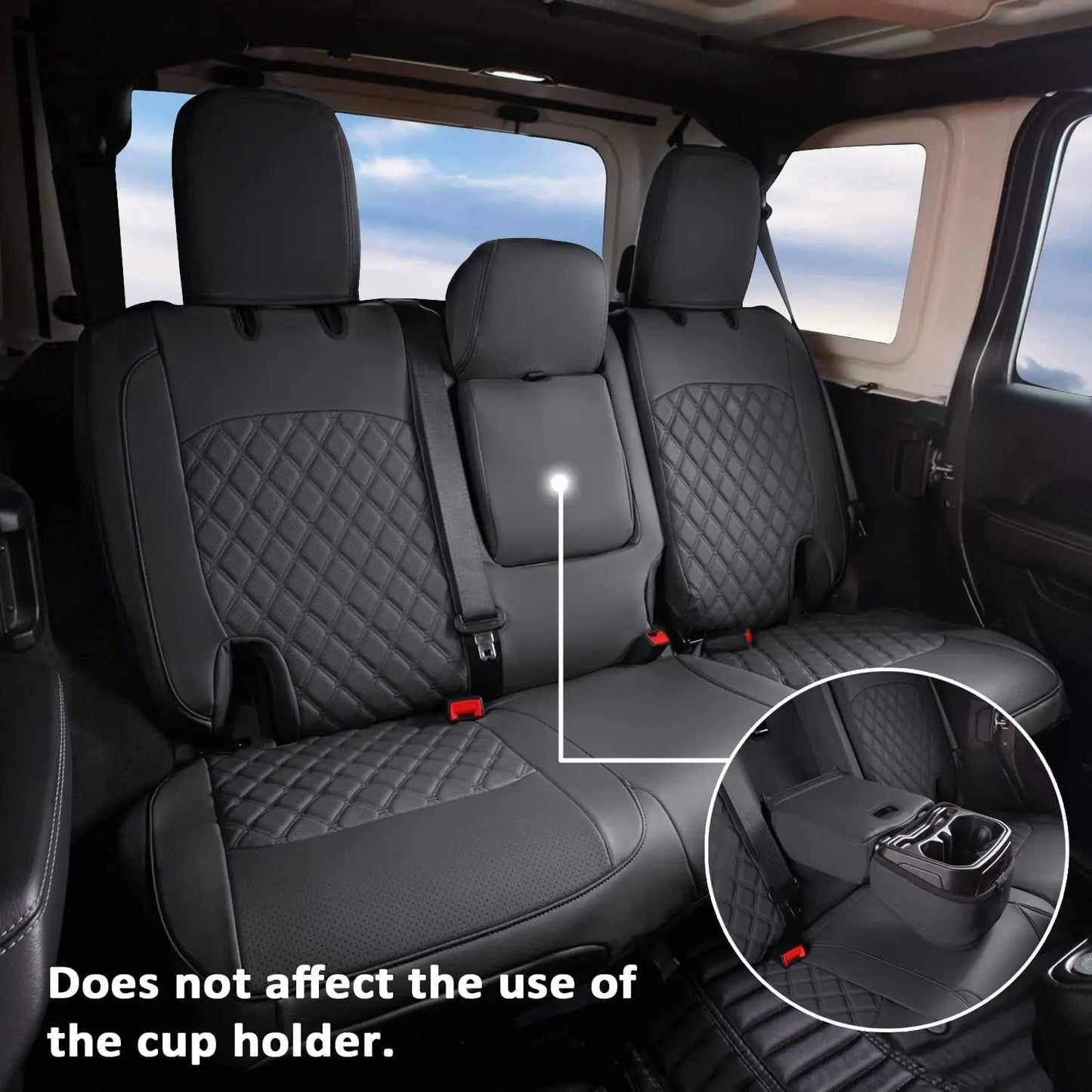 Leather Seat Covers for Jeep Wrangler (2018–2024)