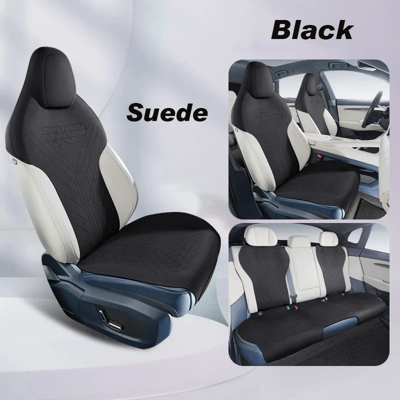 Suede Car Seat Cushion Pads for Zeekr 001 (Half Cover Set)