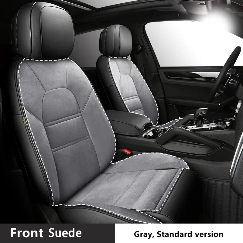 Suede Leather Seat Covers for Audi Q7 (7‑Seater)