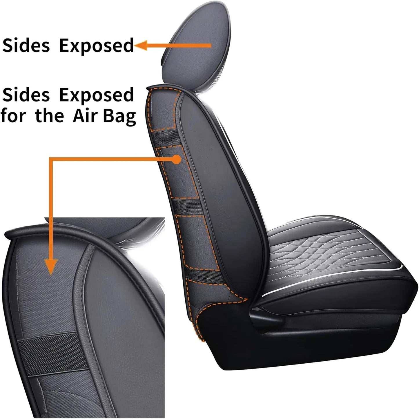 Leather Seat Covers for Chevrolet Silverado 1500 (2007-2023)