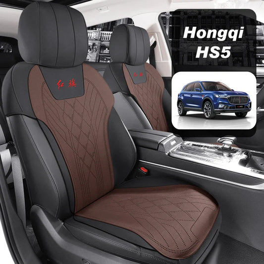 Half Cover Suede Car Seat Cushion Pads for Hongqi HS5