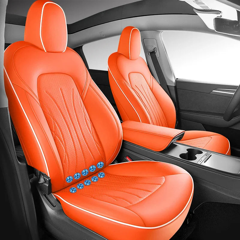 Ventilated Cooling Seat Cushion with 10 Fans for Tesla Model Y - Full Surround