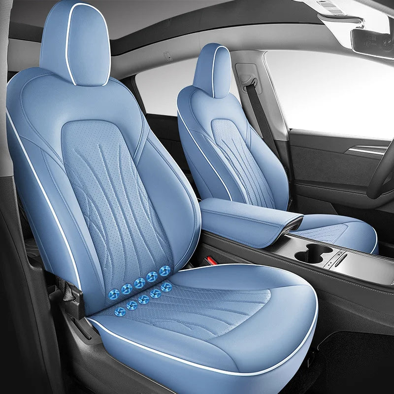 Ventilated Cooling Seat Cushion with 10 Fans for Tesla Model Y - Full Surround