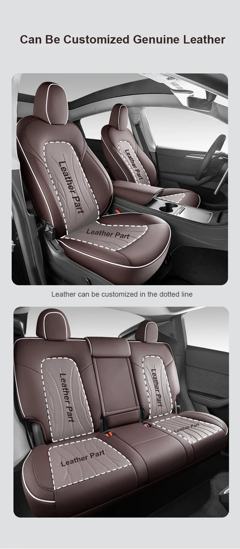 Ventilated Cooling Seat Cushion with 10 Fans for Tesla Model 3 - Full Surround