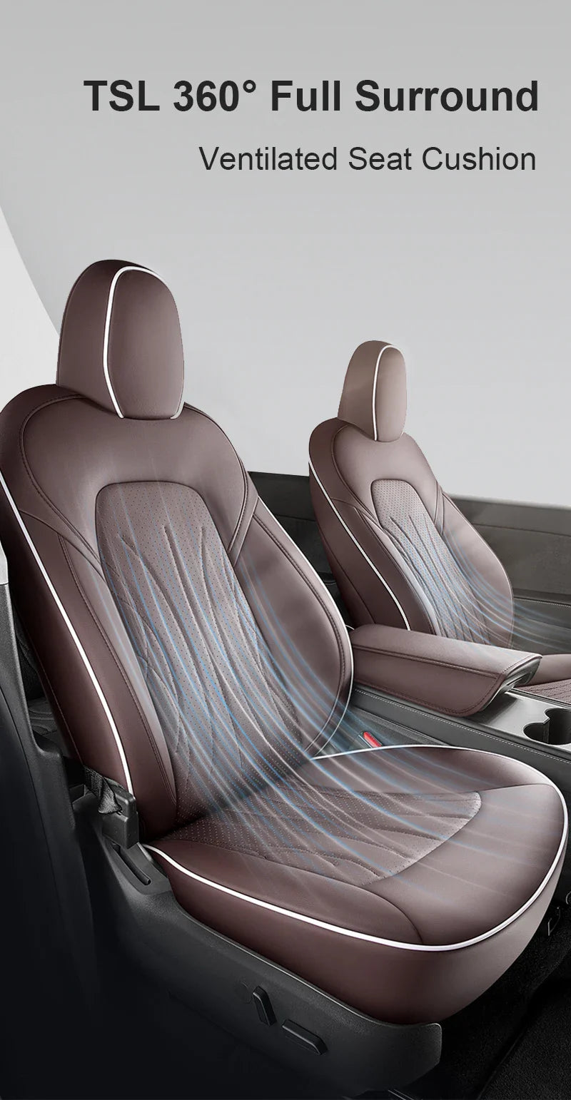 Ventilated Cooling Seat Cushion with 10 Fans for Tesla Model Y - Full Surround