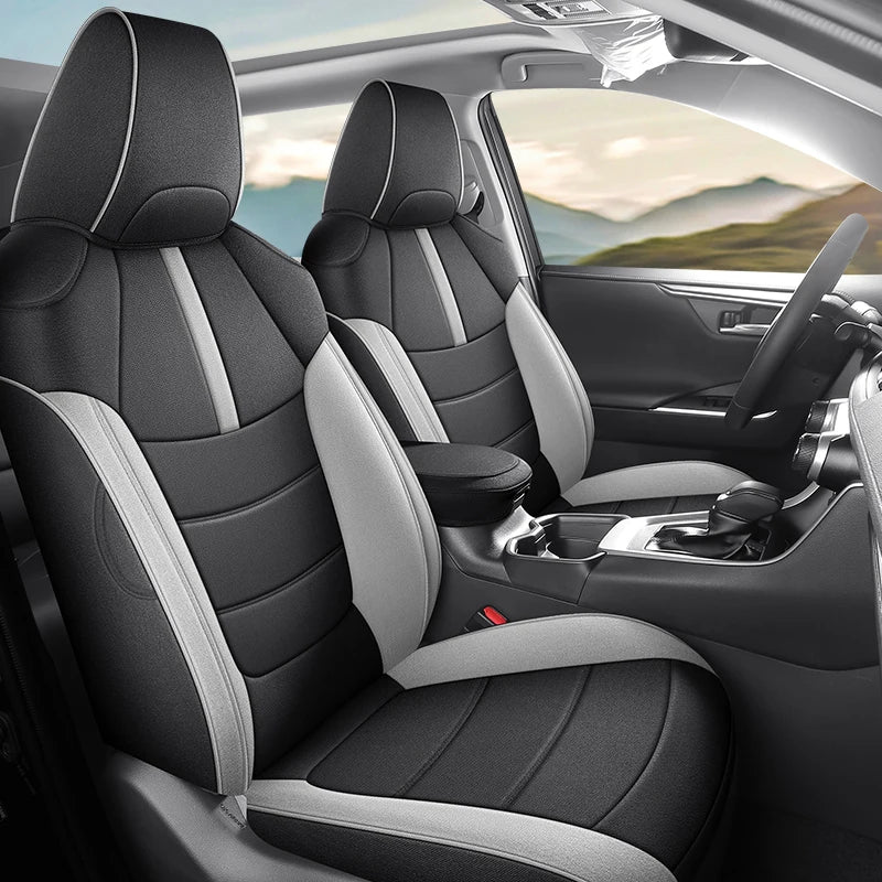 Flax Linen Breathable Seat Covers for Toyota RAV4 (2013–2019)