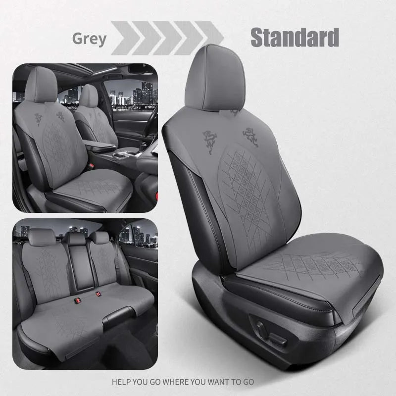 Half-Cover Alcantara Suede Car Seat Cushion Pads for Toyota Highlander