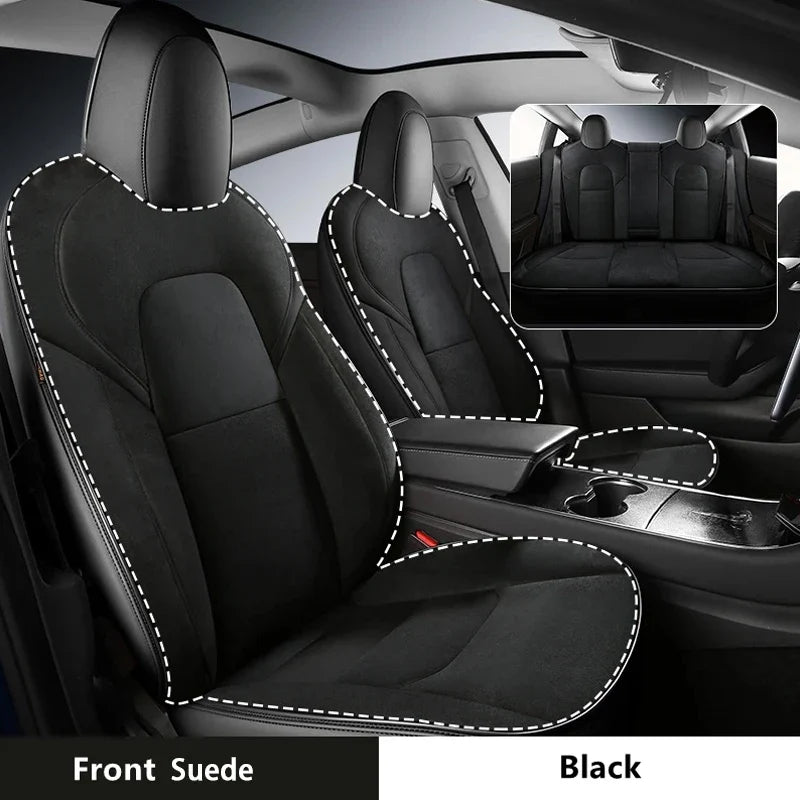 Suede Seat Covers for Tesla Model 3