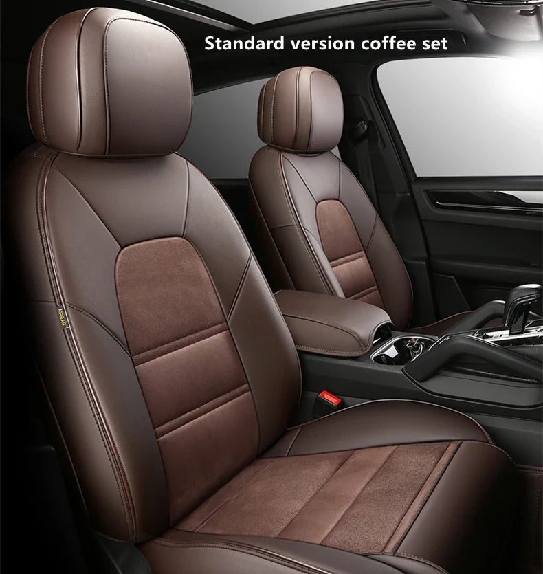 Suede Leather Seat Covers for Audi Q7 (7‑Seater)