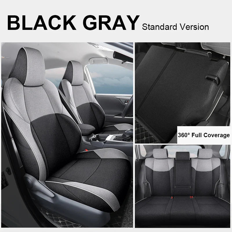 Flax Linen Breathable Seat Covers for Toyota bZ4X
