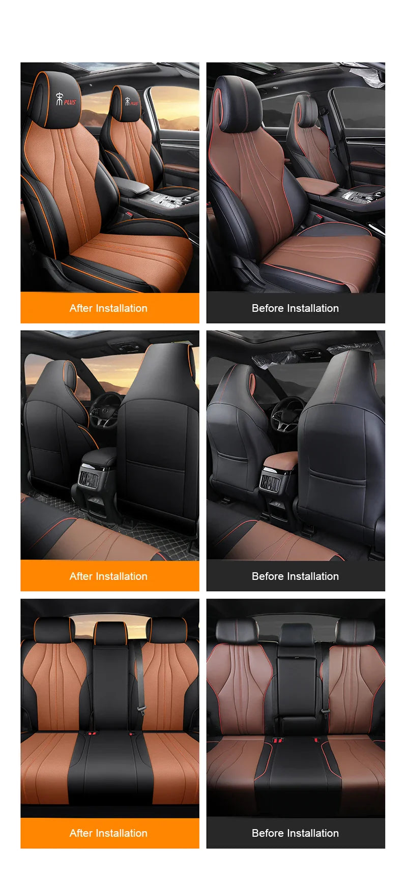 Leather Seat Covers for BYD Song Plus EV (2021–2025)
