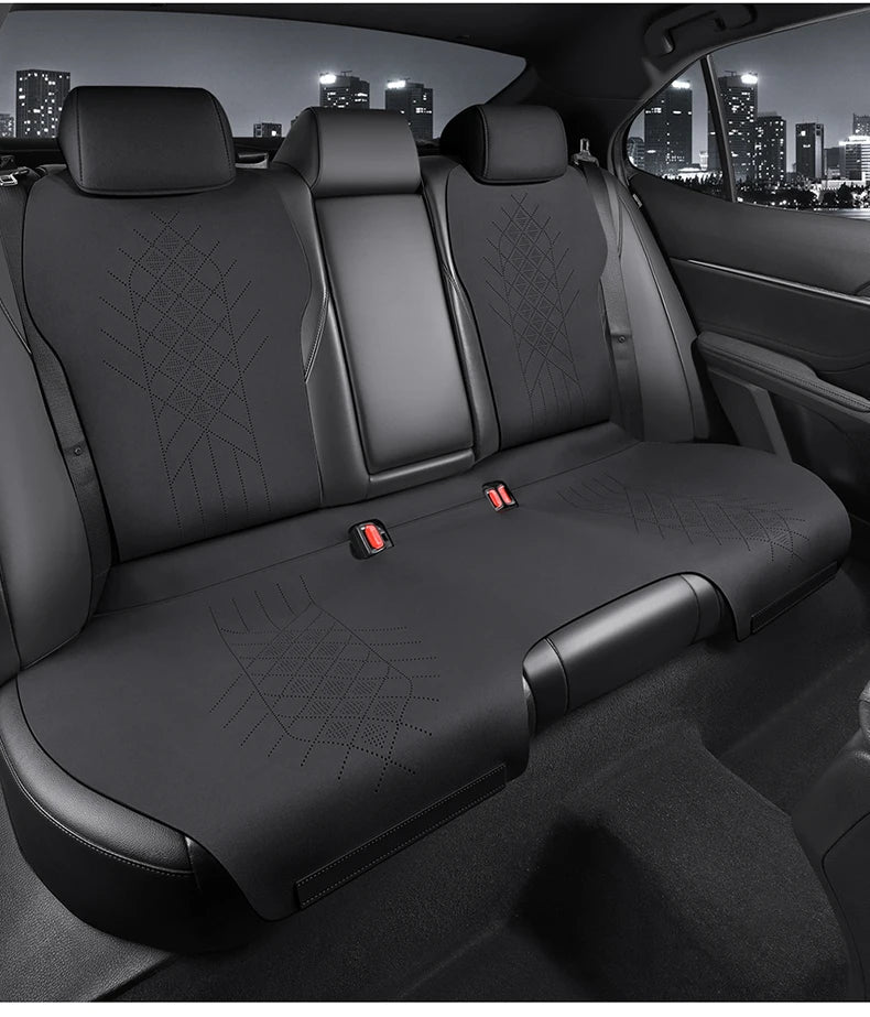 Half-Cover Alcantara Suede Car Seat Cushion Pads for Toyota Highlander