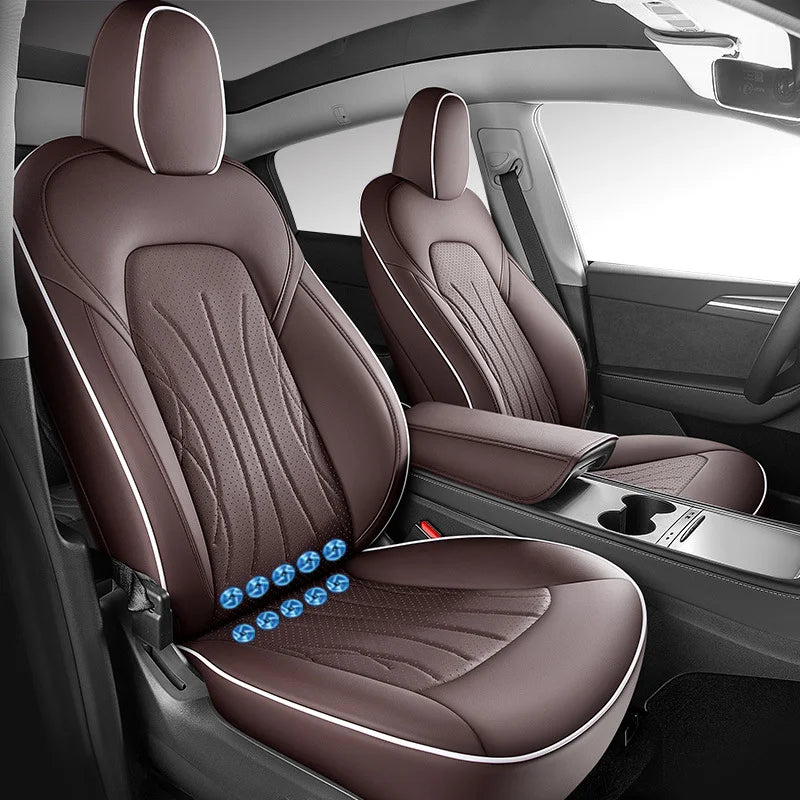 Ventilated Cooling Seat Cushion with 10 Fans for Tesla Model Y - Full Surround