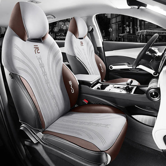 Half-Cover Suede Leather Seat Cushion Pads for BYD Atto 3 / Yuan Plus
