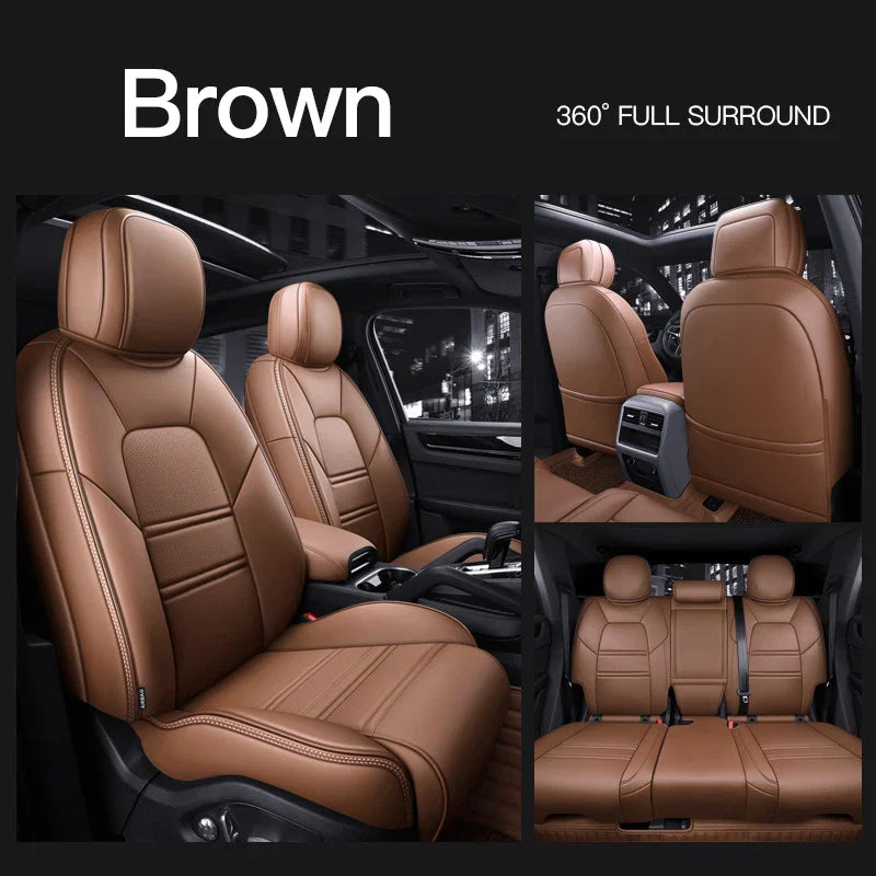 Leather Seat Covers for Porsche Cayenne EV