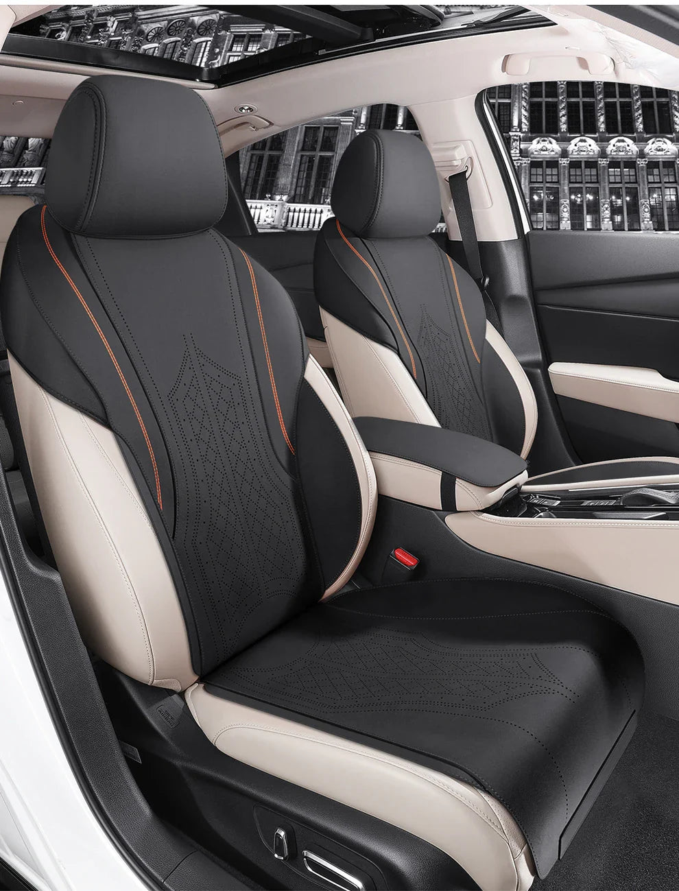 Half-Cover Suede Seat Covers for Honda Accord (2018–2023)